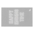 Happy Ending Time Silver Mix & Match Soft Sex Towels | Naughty Lovers’ Gifts