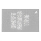 Happy Ending Time Silver Mix & Match Soft Sex Towels | Naughty Lovers’ Gifts