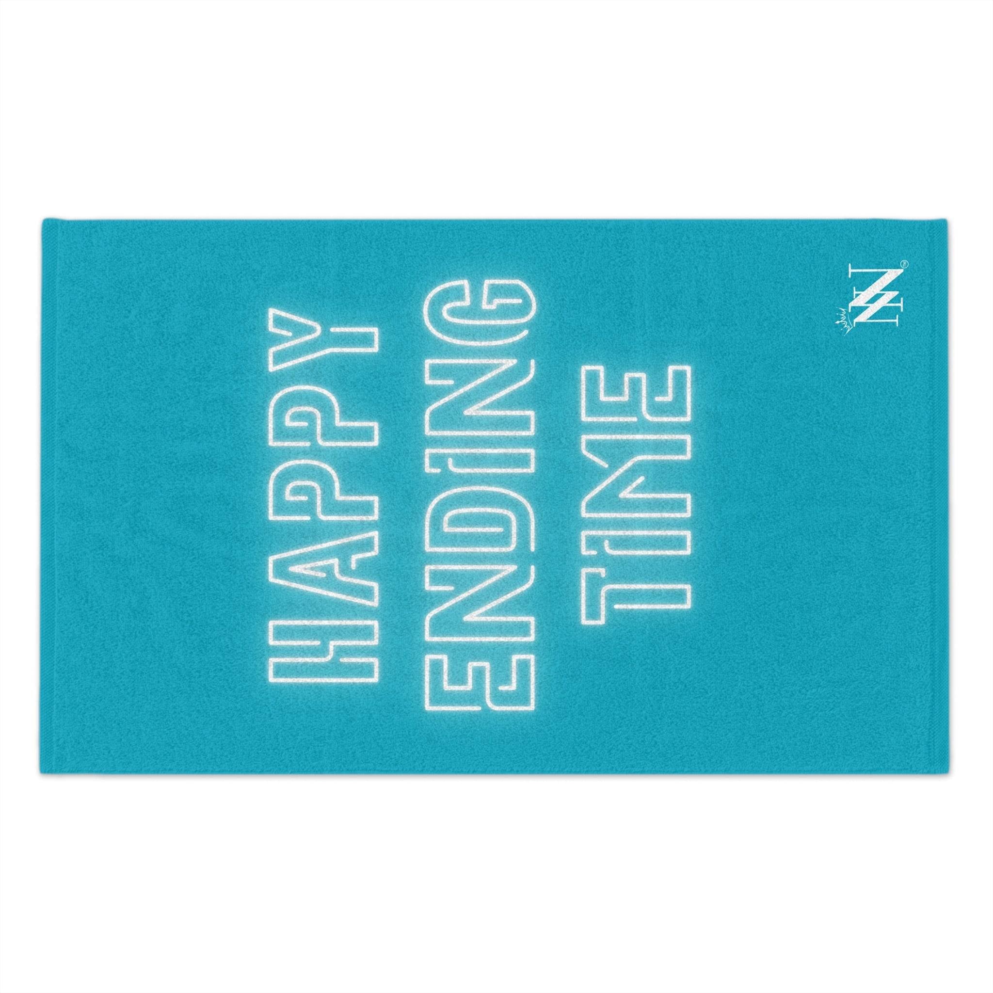 Happy Ending Time Teal Mix & Match Soft Sex Towels | Naughty Lovers’ Gifts