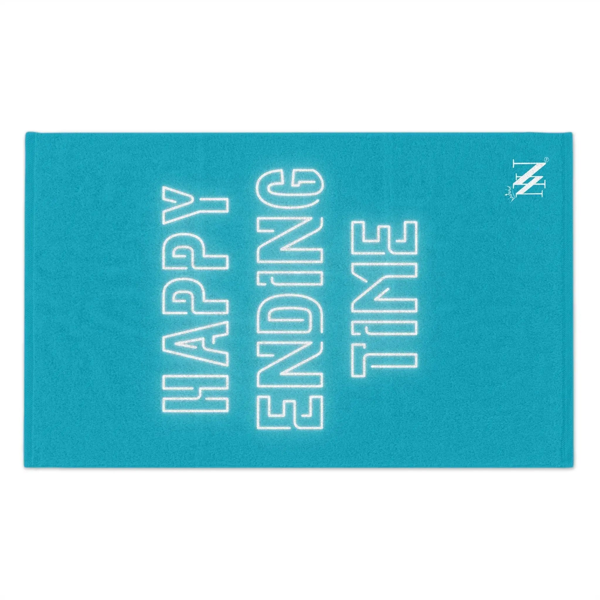 Happy Ending Time Teal Mix & Match Soft Sex Towels | Naughty Lovers’ Gifts