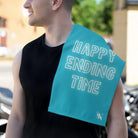 Happy Ending Time Teal Mix & Match Soft Sex Towels | Naughty Lovers’ Gifts