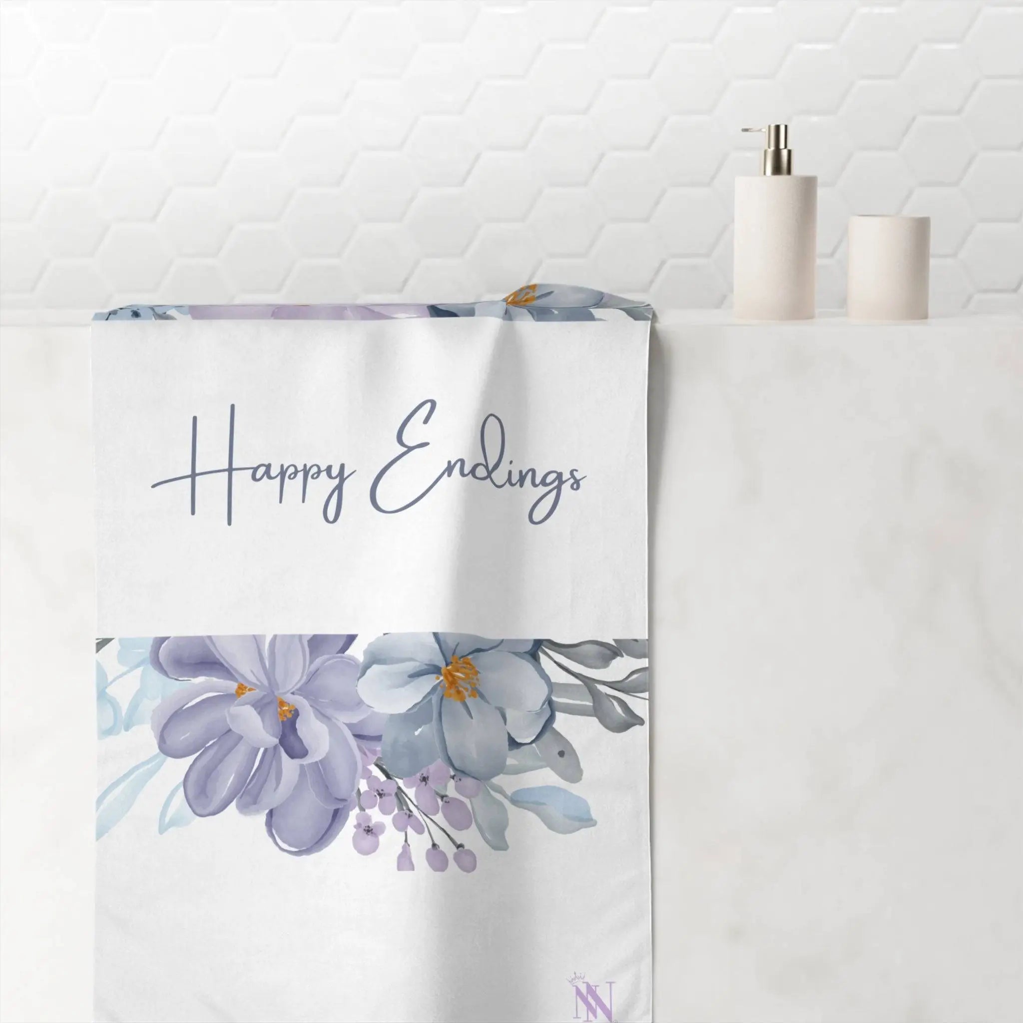 Happy Endings Floral | Mix & Match Naughty XL Fun-Flirty Lovers’ Towels