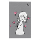 Happy Girl Grey | Mix & Match Soft Fun-Flirty Lovers’ Towels