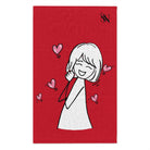 Happy Girl Red | Mix & Match Soft Fun-Flirty Lovers’ Towels