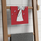 Happy Girl Red | Mix & Match Soft Fun-Flirty Lovers’ Towels
