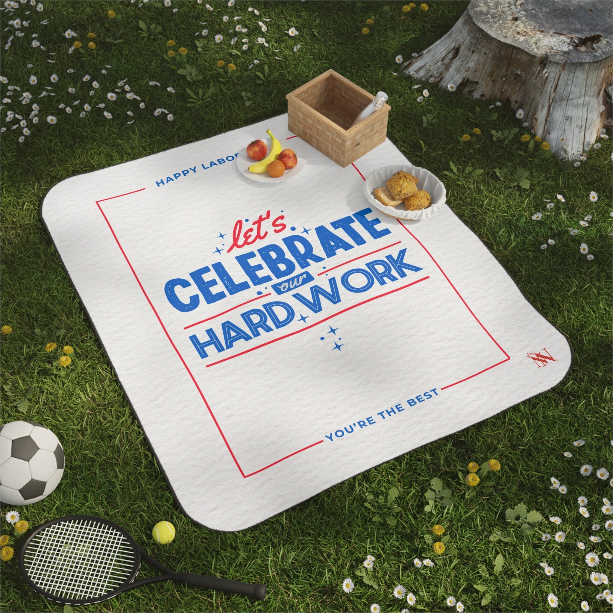 Happy Labor Day | Mix Match Fun-Flirty Lovers’ Water-Resistant Blankets