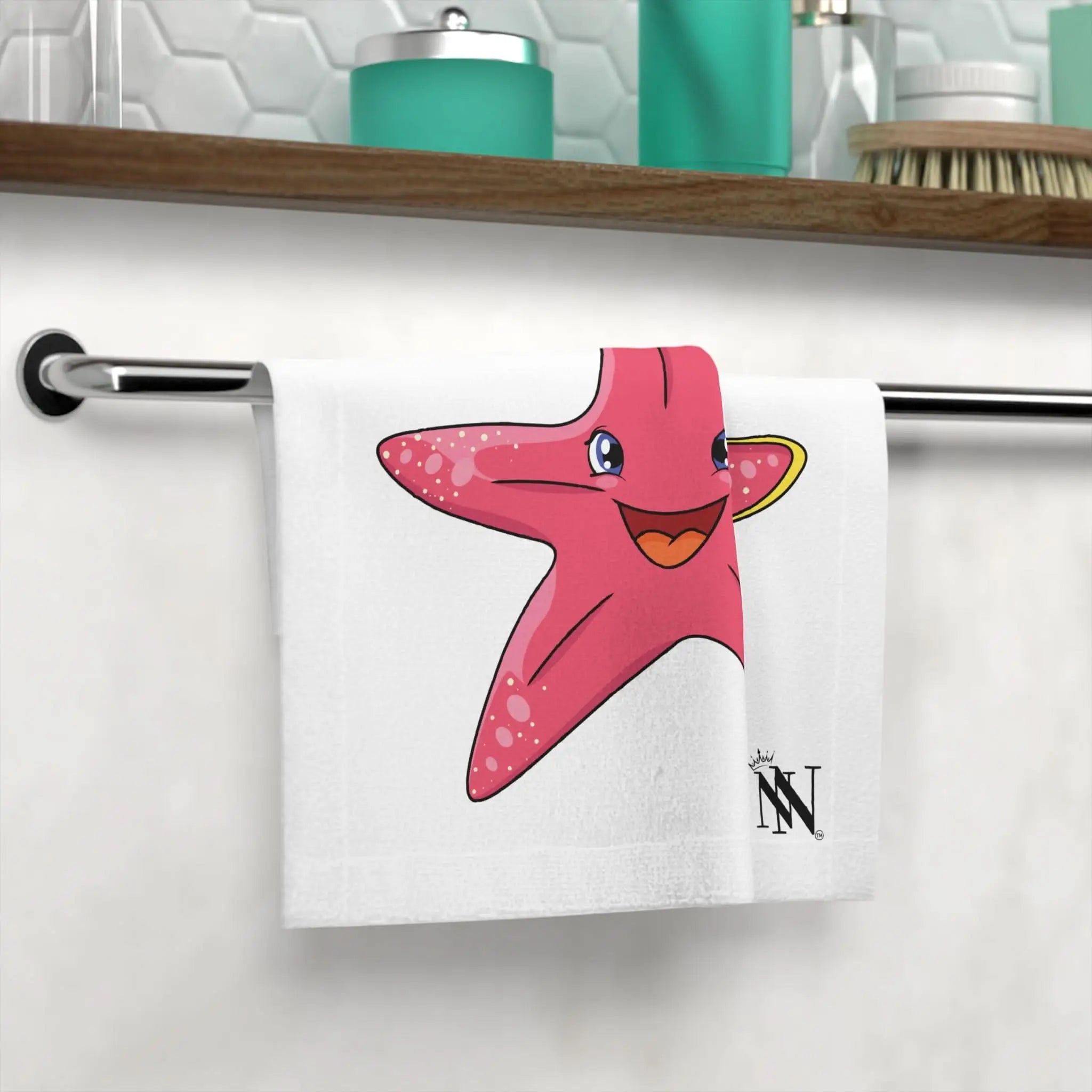Happy Pink Starfish | Mix & Match Lils’ Fun-Flirty Lovers’ Towels