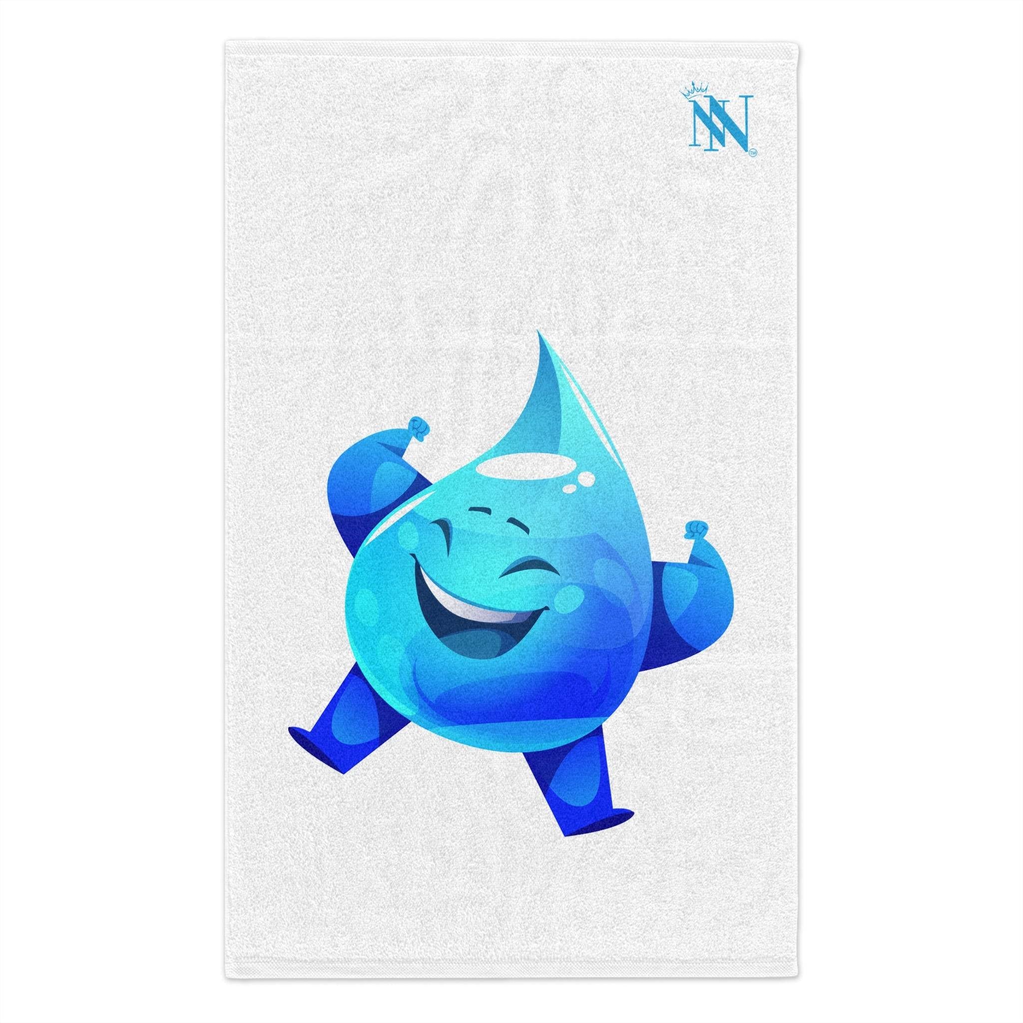 Happy Rain Drop White Mix & Match Soft Sex Towels | Naughty Lovers’ Gifts