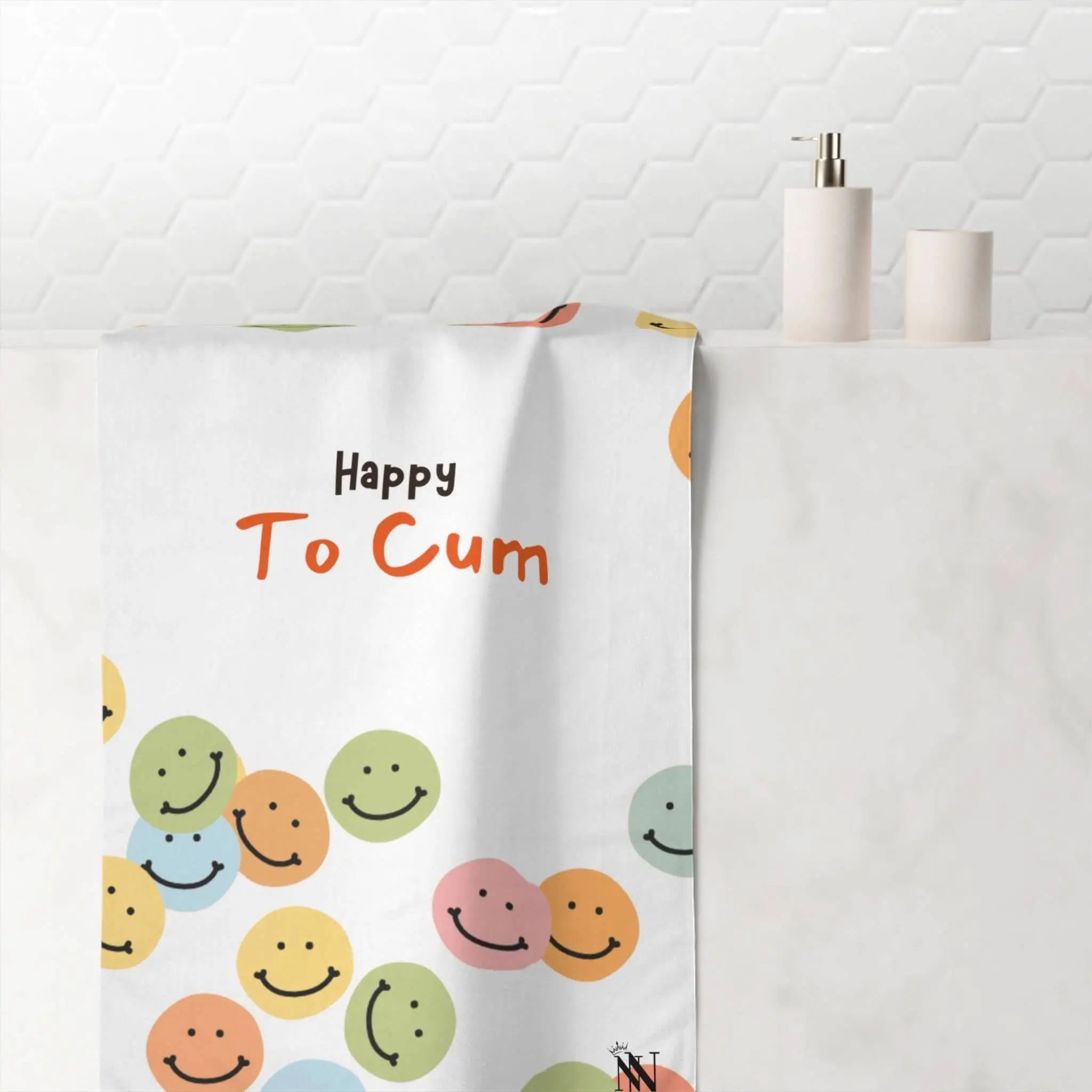 Happy To Cum | Mix & Match Naughty XL Fun-Flirty Lovers’ Towels