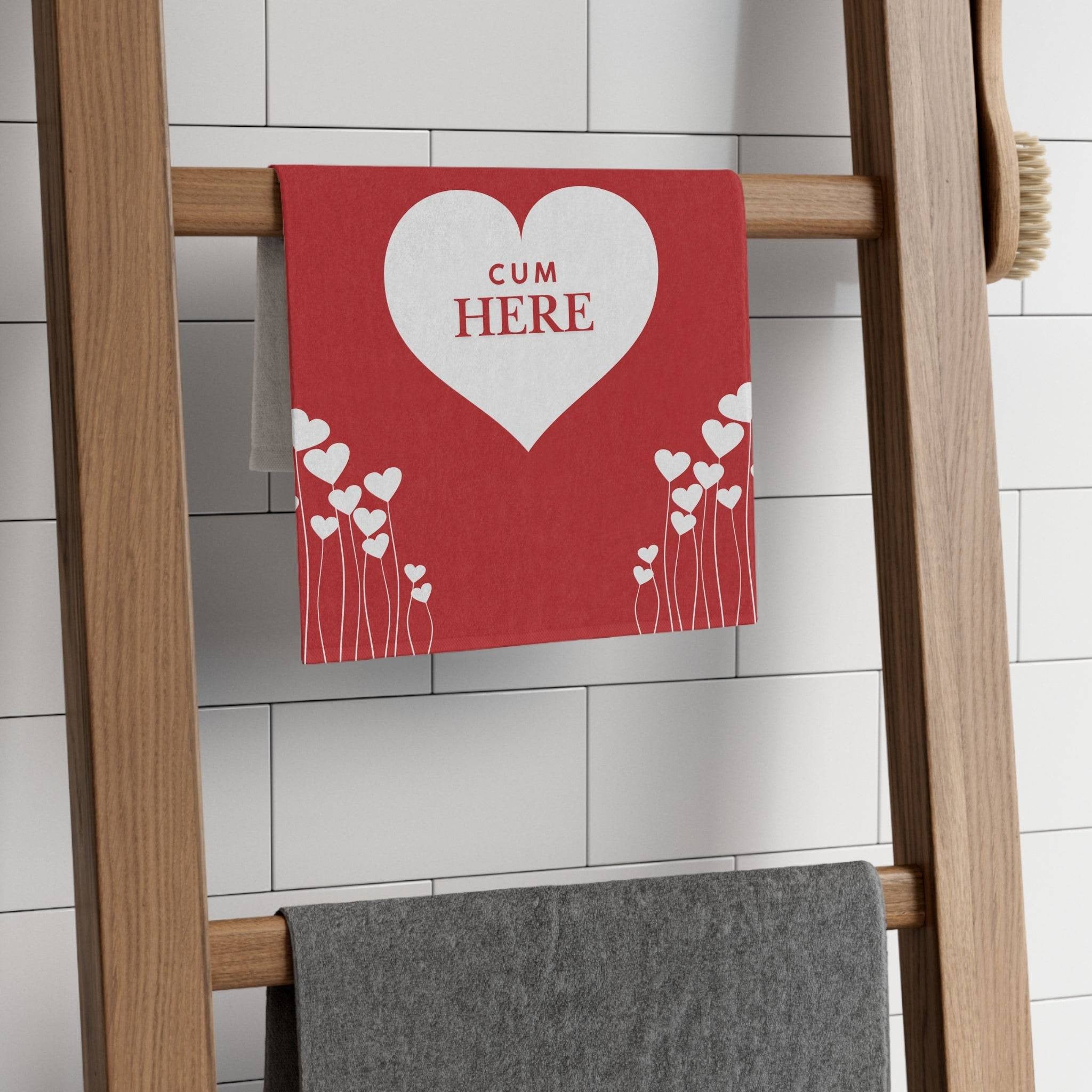 Happy Valentine’s Day Cum Here | Mix & Match Fun-Flirty Lovers’ Towels