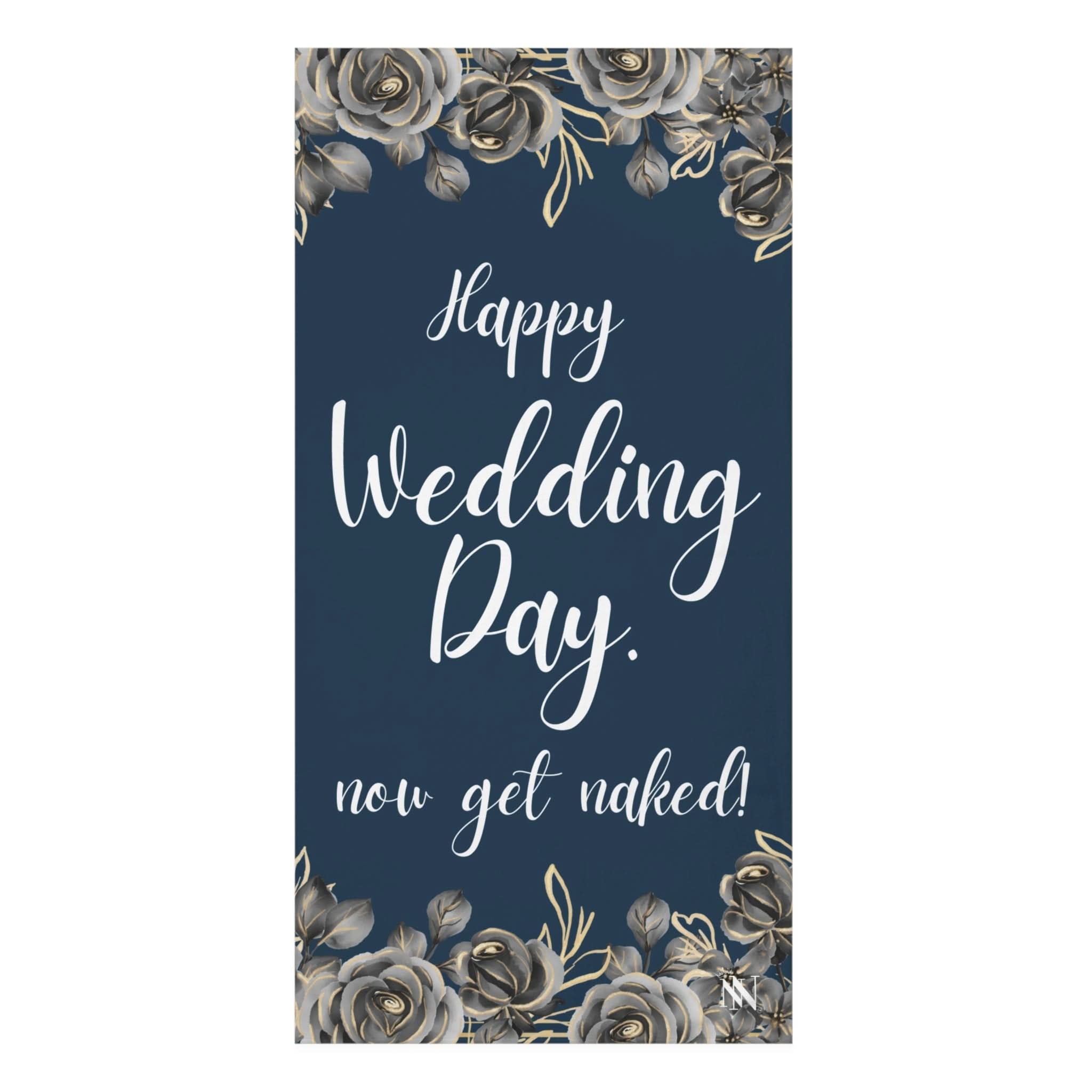 Happy Wedding Day Elegant | Mix & Match Naughty XL Fun-Flirty Lovers’ Towels