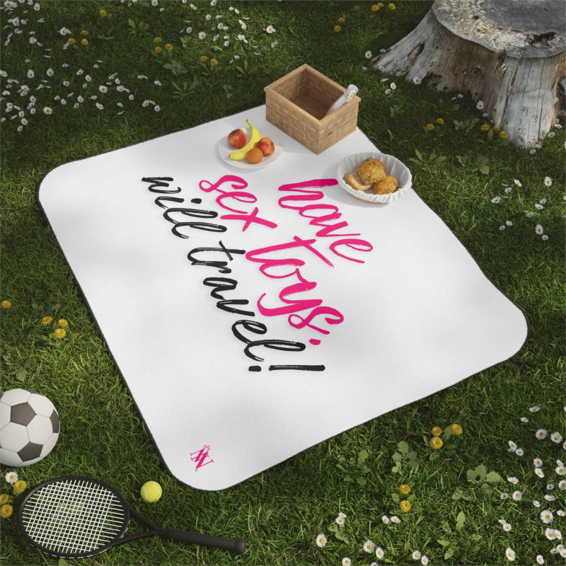 Have Sex Toys Will Travel! | Mix Match Fun-Flirty Lovers’ Water-Resistant Blankets