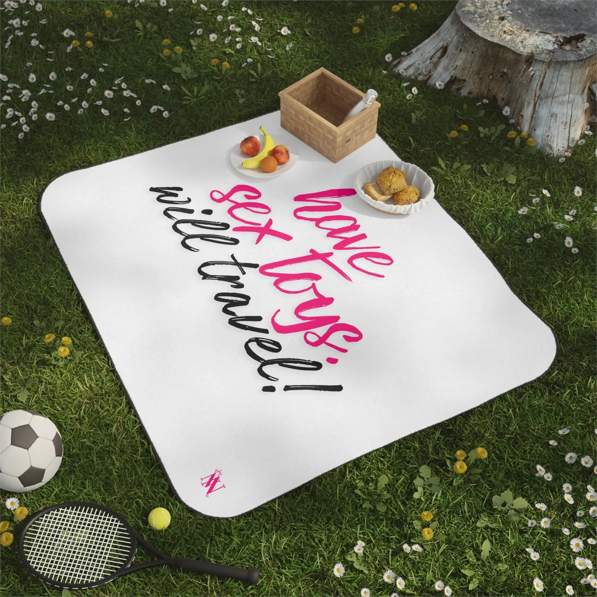 Have Sex Toys Will Travel! | Mix Match Fun-Flirty Lovers’ Water-Resistant Blankets