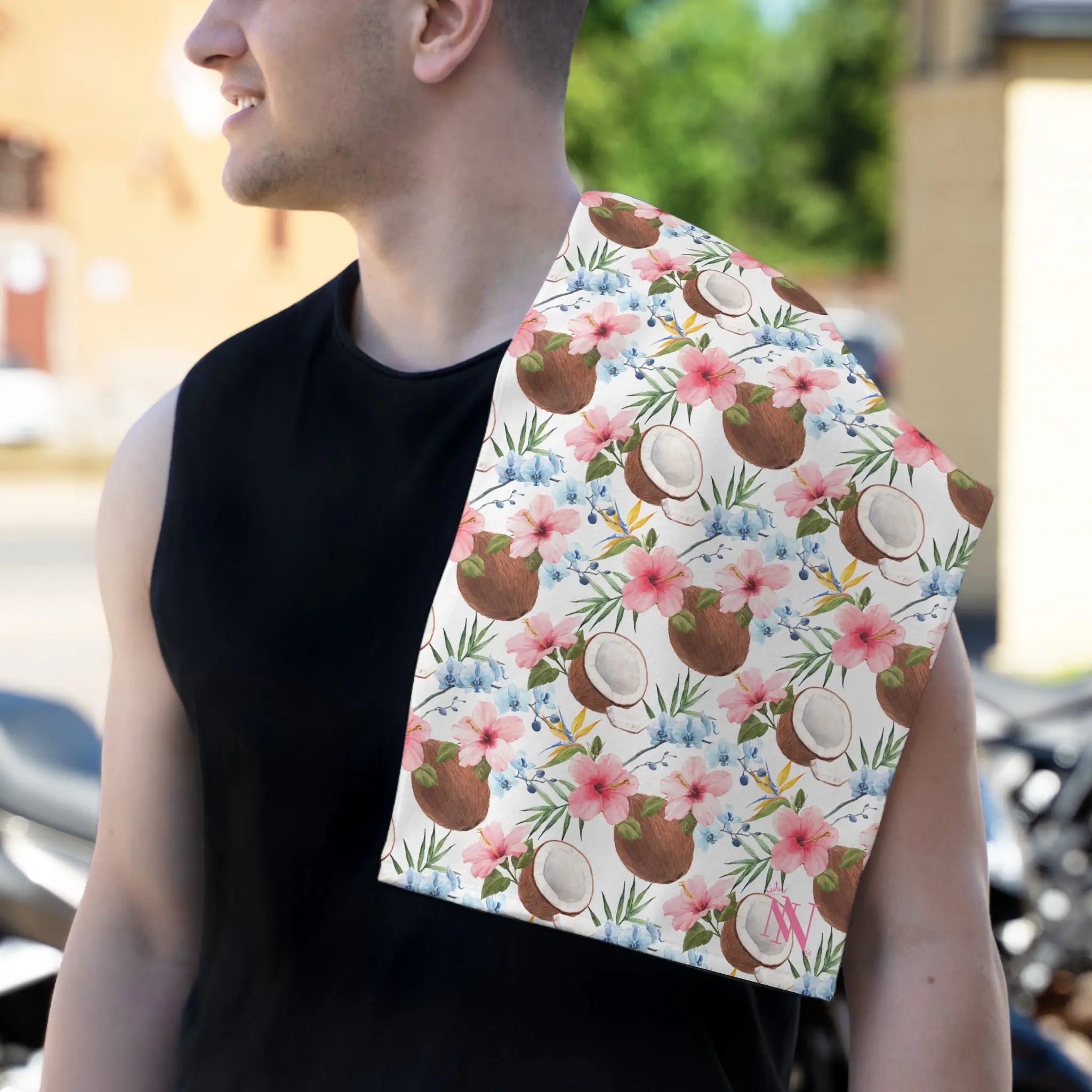 Hawaiian Coconut Shirt | Mix & Match Soft Fun-Flirty Lovers’ Towels