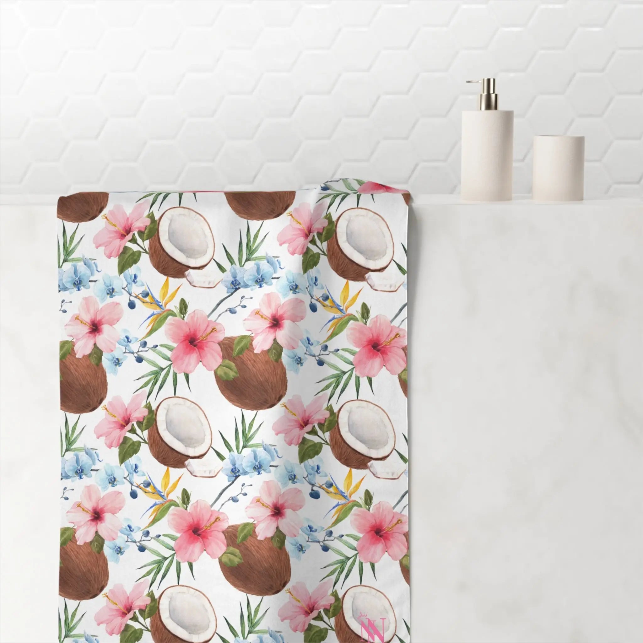Hawaiian Coconut Shirt | Mix & Match XL Fun-Flirty Lovers’ Towels