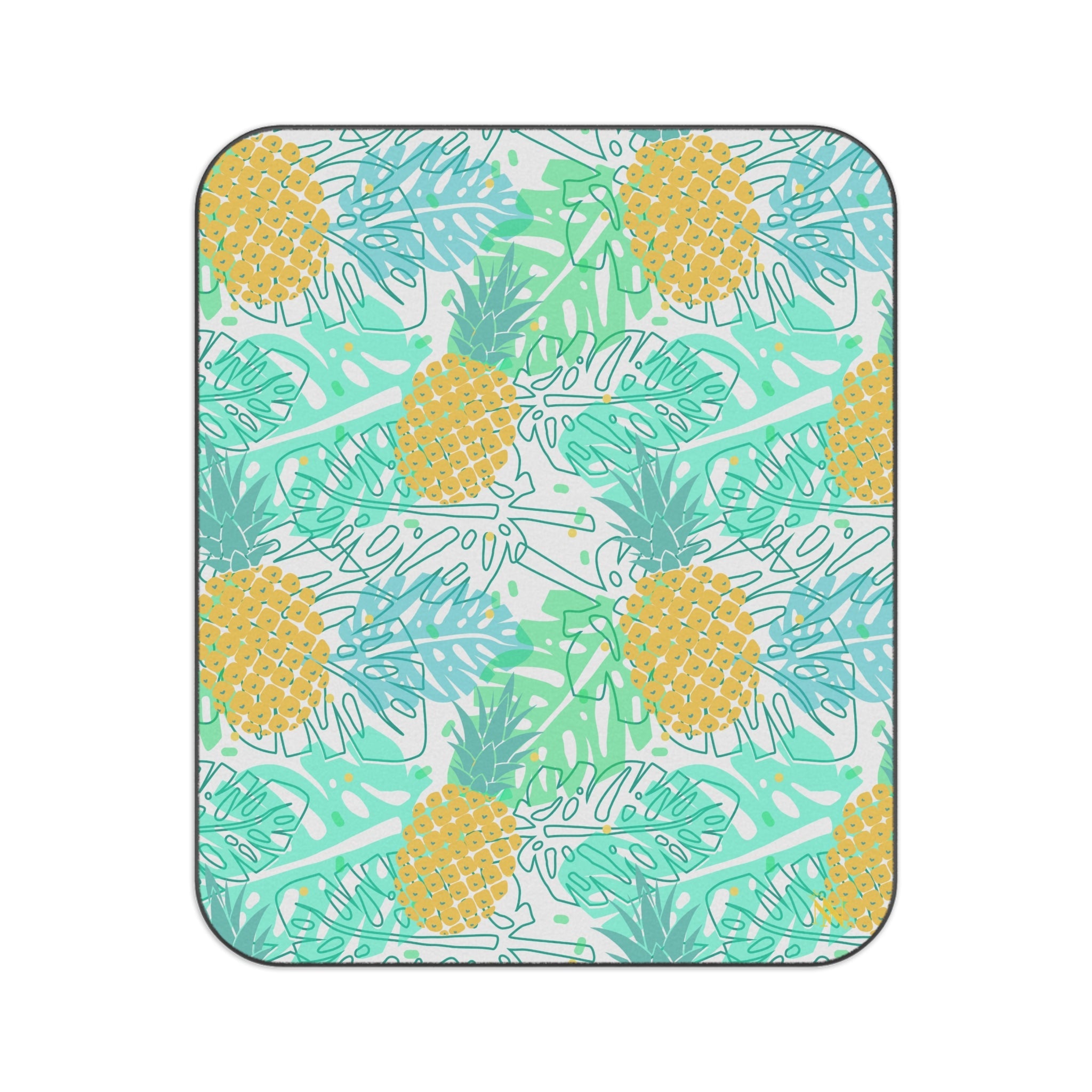 Hawaiian Pineapple Shirt | Mix Match Fun-Flirty Lovers’ Water-Resistant Blankets