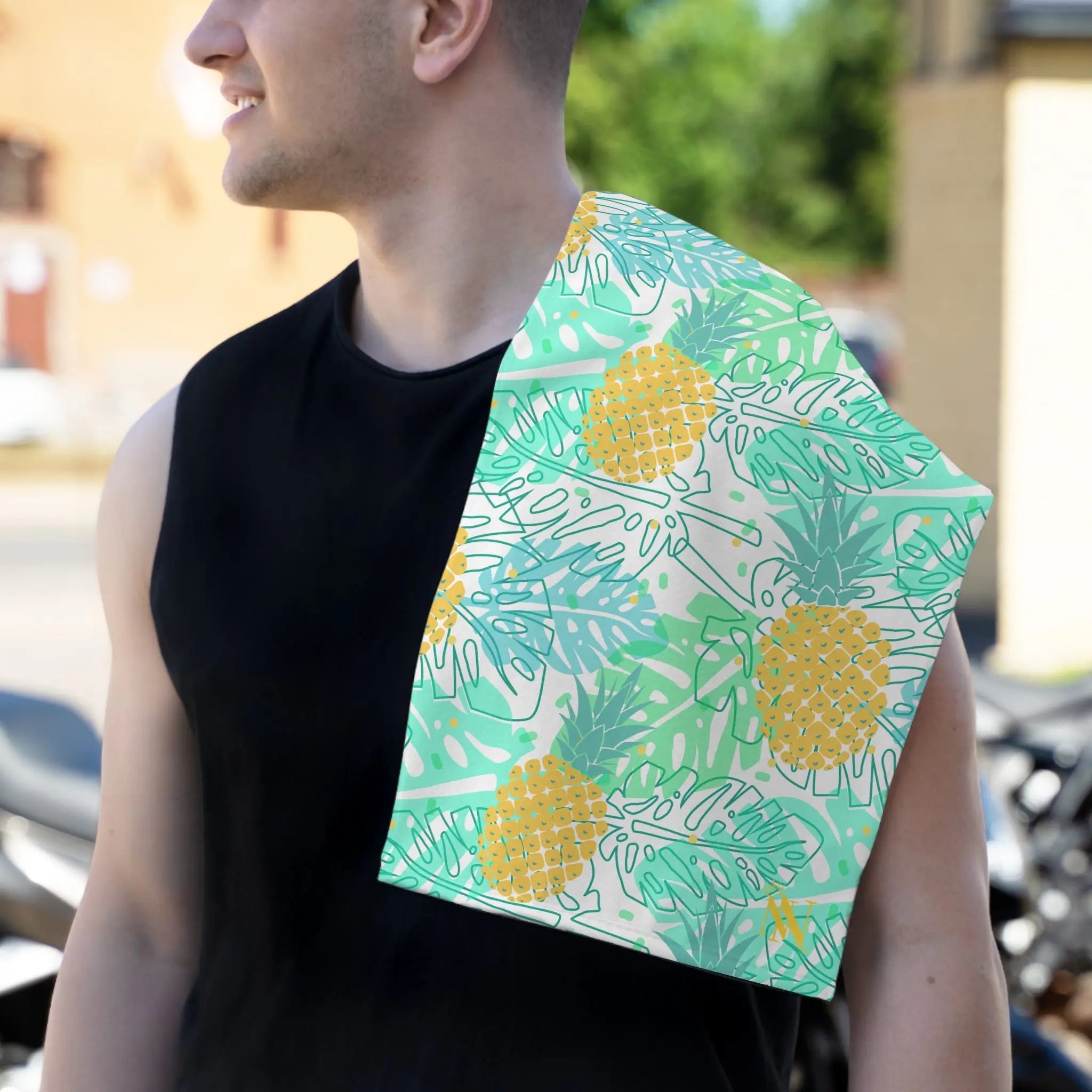 Hawaiian Pineapple Shirt | Mix & Match Soft Fun-Flirty Lovers’ Towels