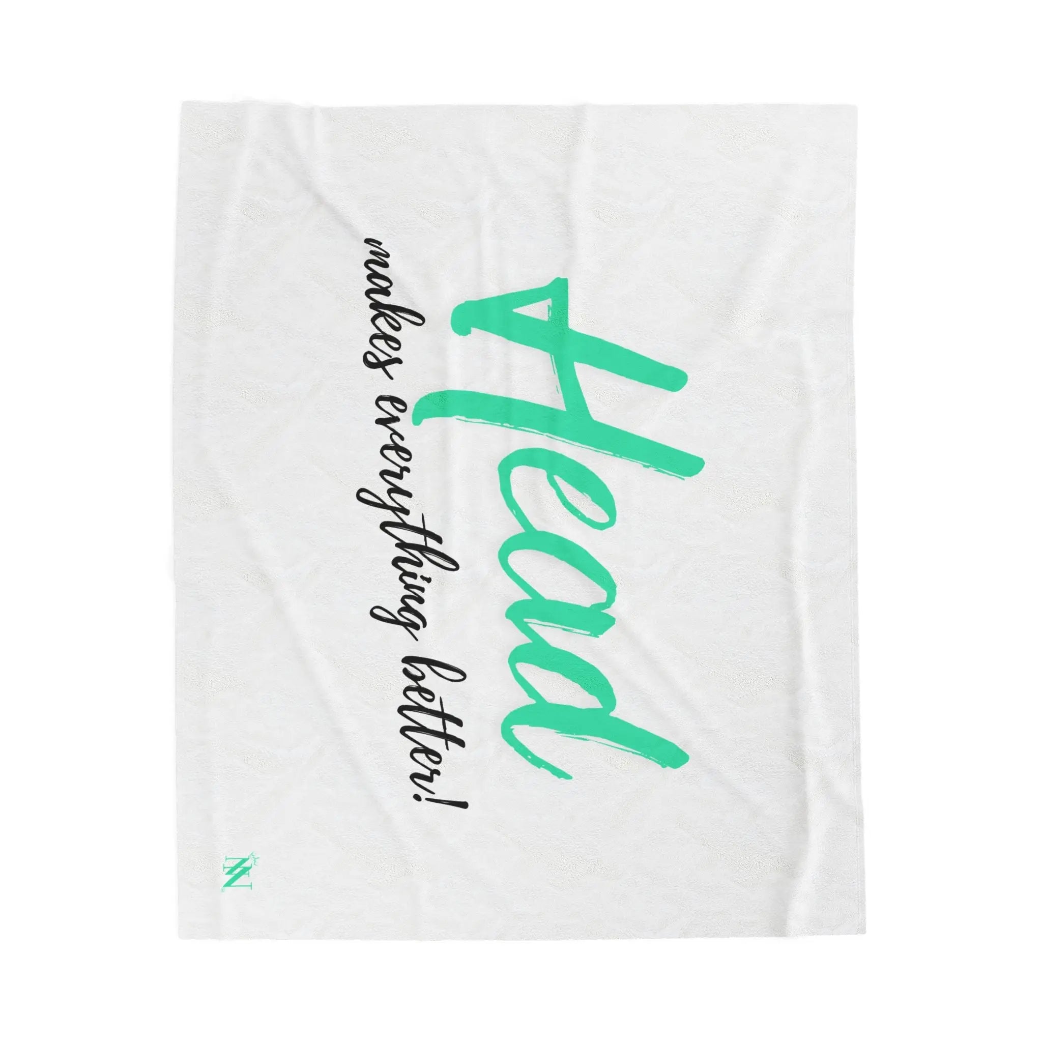 Head Makes Everything Better! | Mix & Match Fun-Flirty Lovers’ Blankets