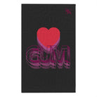 Heart Cum Dark Grey Mix Match Soft Sex Towels | Flirty Lovers’ Gifts