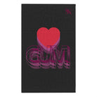 Heart Cum Dark Grey Mix Match Soft Sex Towels | Flirty Lovers’ Gifts