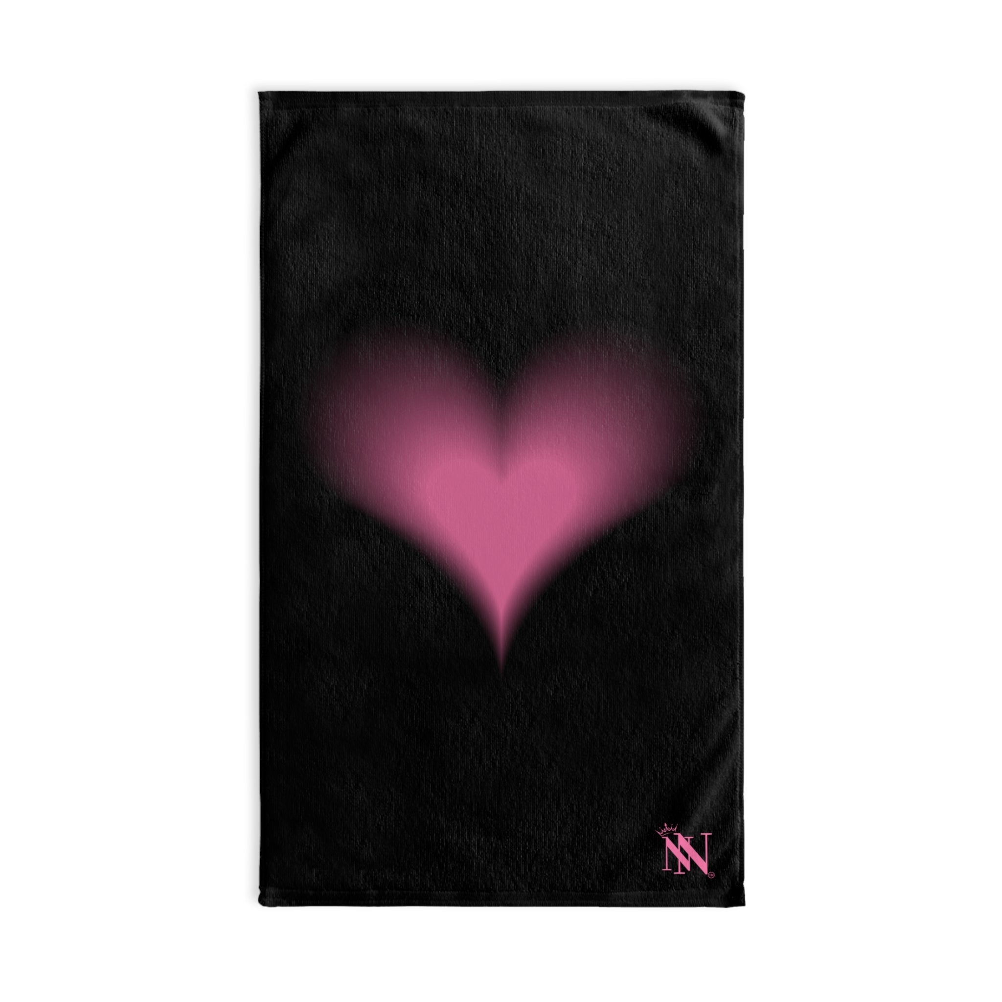 Heart Fades Black | Mix & Match Original Fun-Flirty Lovers’ Towels