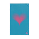 Heart Fades Turquoise | Mix & Match Original Fun-Flirty Lovers’ Towels