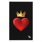 Heart King Black | Mix & Match Soft Fun-Flirty Lovers’ Towels