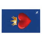Heart King Blue | Mix & Match Soft Fun-Flirty Lovers’ Towels