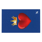 Heart King Blue | Mix & Match Soft Fun-Flirty Lovers’ Towels