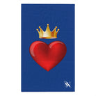 Heart King Blue | Mix & Match Soft Fun-Flirty Lovers’ Towels