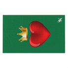 Heart King Green | Mix & Match Soft Fun-Flirty Lovers’ Towels