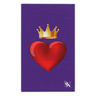 Heart King Purple | Mix & Match Soft Fun-Flirty Lovers’ Towels