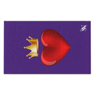 Heart King Purple | Mix & Match Soft Fun-Flirty Lovers’ Towels