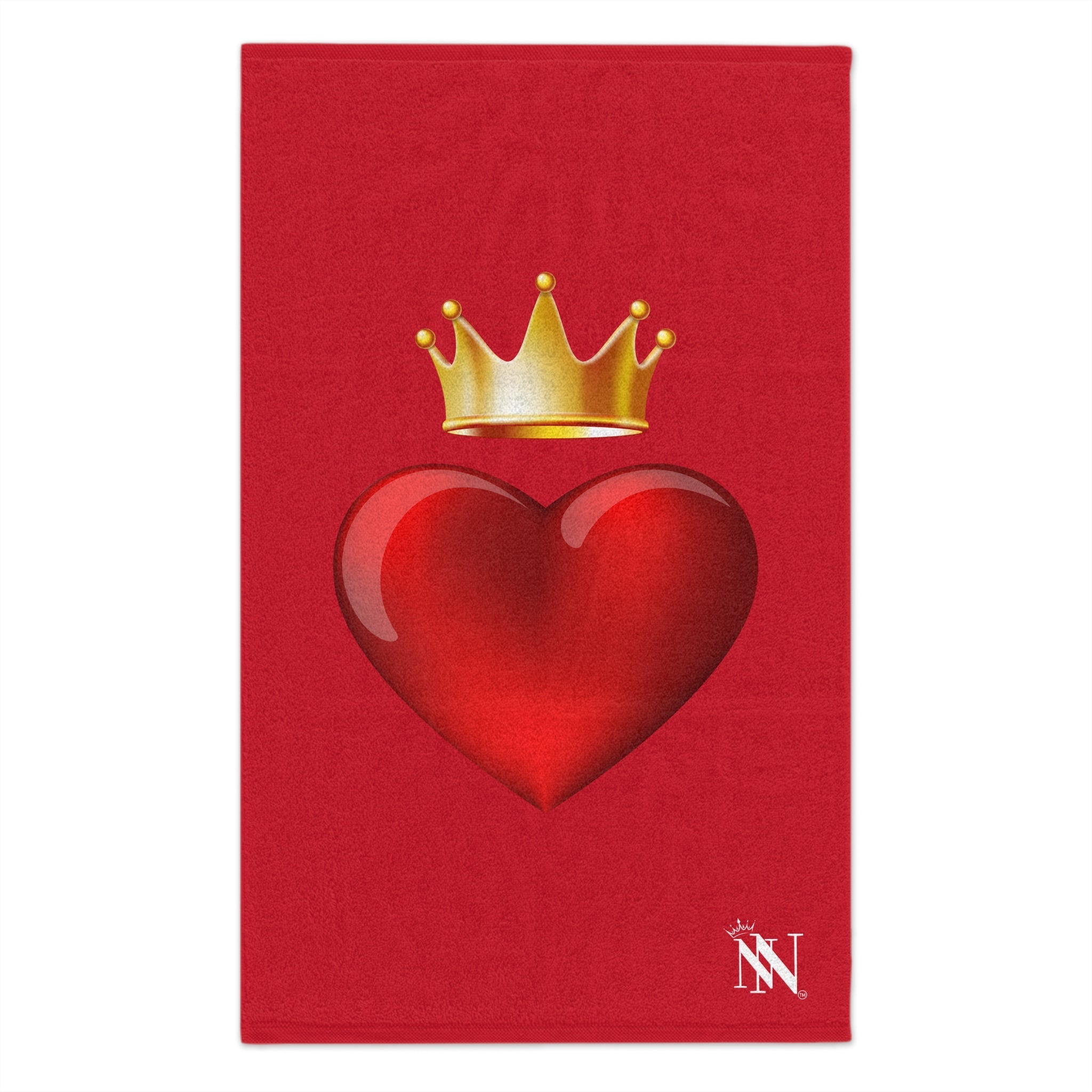 Heart King Red | Mix & Match Soft Fun-Flirty Lovers’ Towels