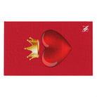 Heart King Red | Mix & Match Soft Fun-Flirty Lovers’ Towels