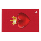 Heart King Red | Mix & Match Soft Fun-Flirty Lovers’ Towels