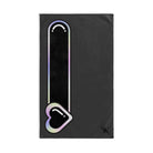 Heart Love Toy Meter Dark Grey | Mix & Match Original Fun-Flirty Lovers’ Towels
