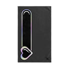 Heart Love Toy Meter Dark Grey | Mix & Match Original Fun-Flirty Lovers’ Towels