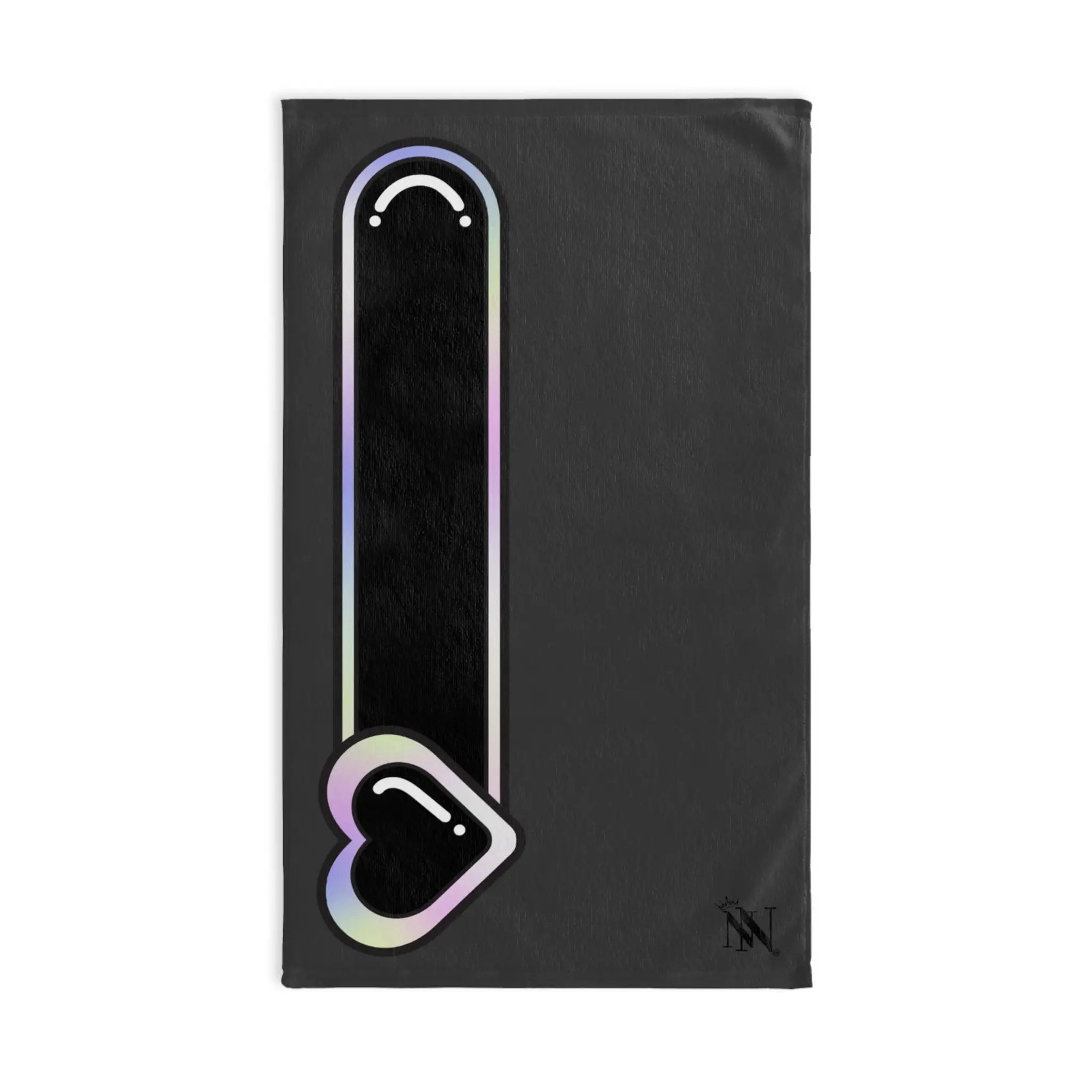 Heart Love Toy Meter Dark Grey | Mix & Match Original Fun-Flirty Lovers’ Towels