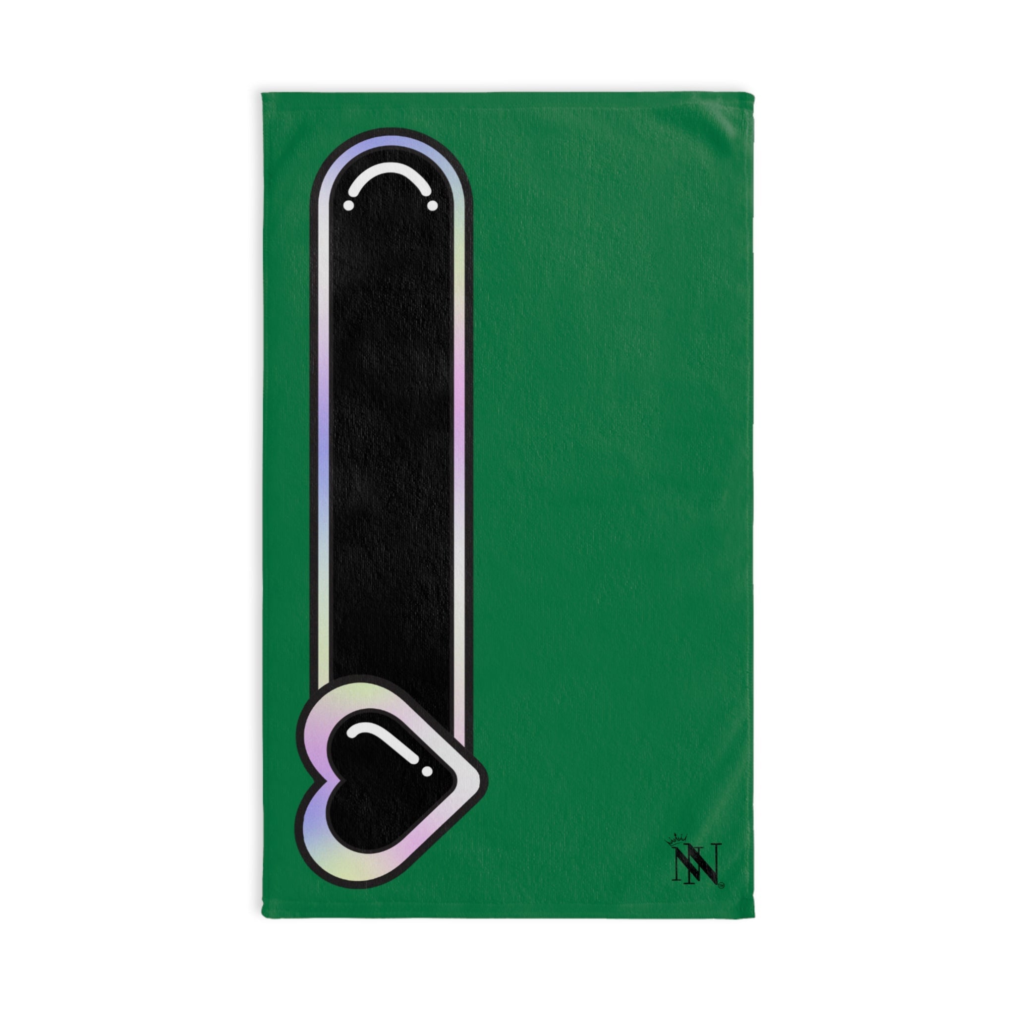 Heart Love Toy Meter Green | Mix & Match Original Fun-Flirty Lovers’ Towels