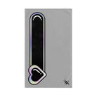 Heart Love Toy Meter Light Grey | Mix & Match Original Fun-Flirty Lovers’ Towels