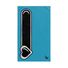 Heart Love Toy Meter Turquoise | Mix & Match Original Fun-Flirty Lovers’ Towels