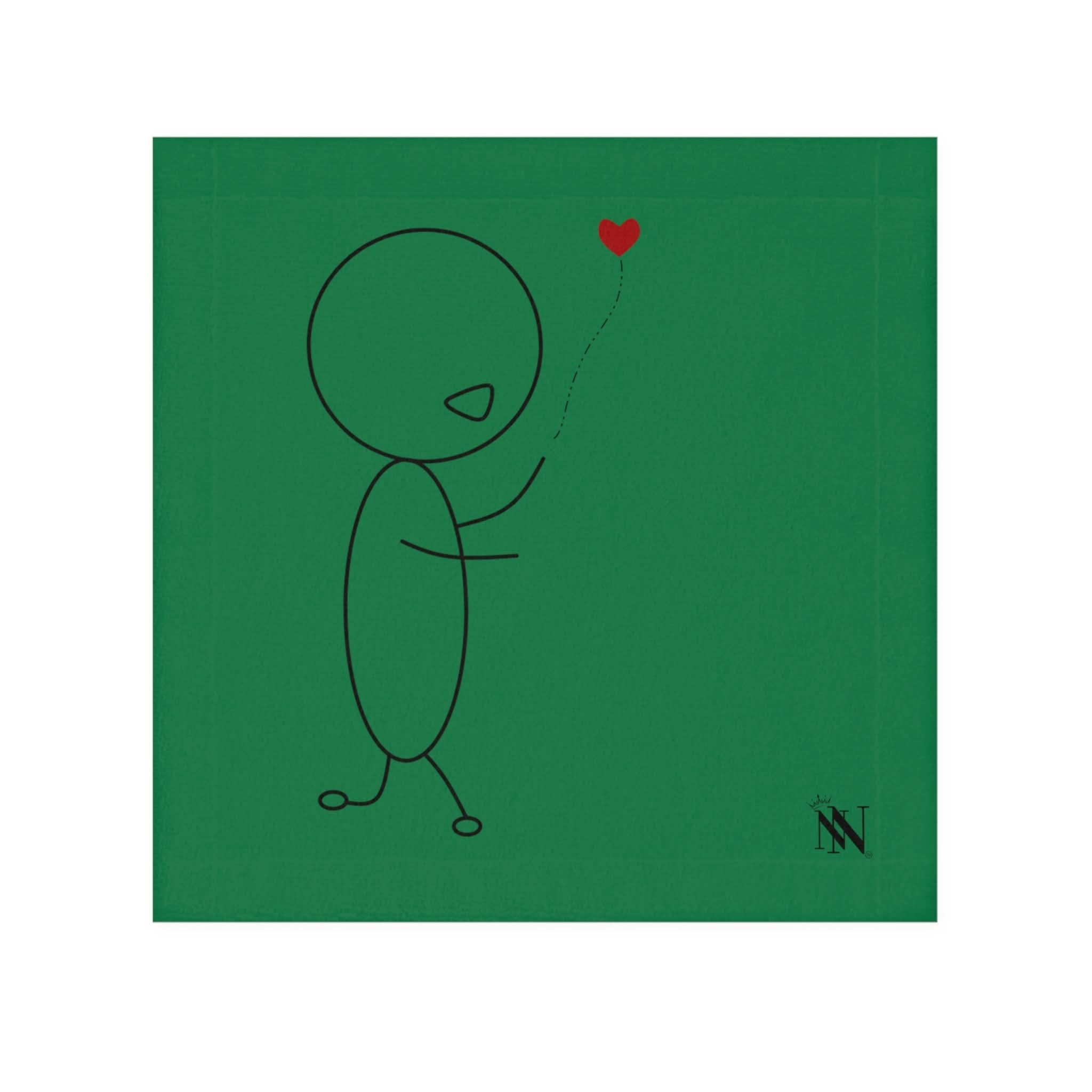 Heart on a String Green | Mix & Match Lils’ Fun-Flirty Lovers’ Towels