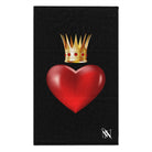 Heart Queen Black | Mix & Match Soft Fun-Flirty Lovers’ Towels