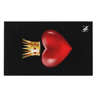 Heart Queen Black | Mix & Match Soft Fun-Flirty Lovers’ Towels
