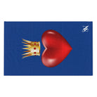 Heart Queen Blue | Mix & Match Soft Fun-Flirty Lovers’ Towels
