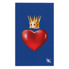 Heart Queen Blue | Mix & Match Soft Fun-Flirty Lovers’ Towels