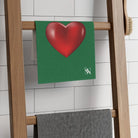 Heart Queen Green | Mix & Match Soft Fun-Flirty Lovers’ Towels