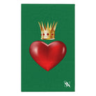 Heart Queen Green | Mix & Match Soft Fun-Flirty Lovers’ Towels