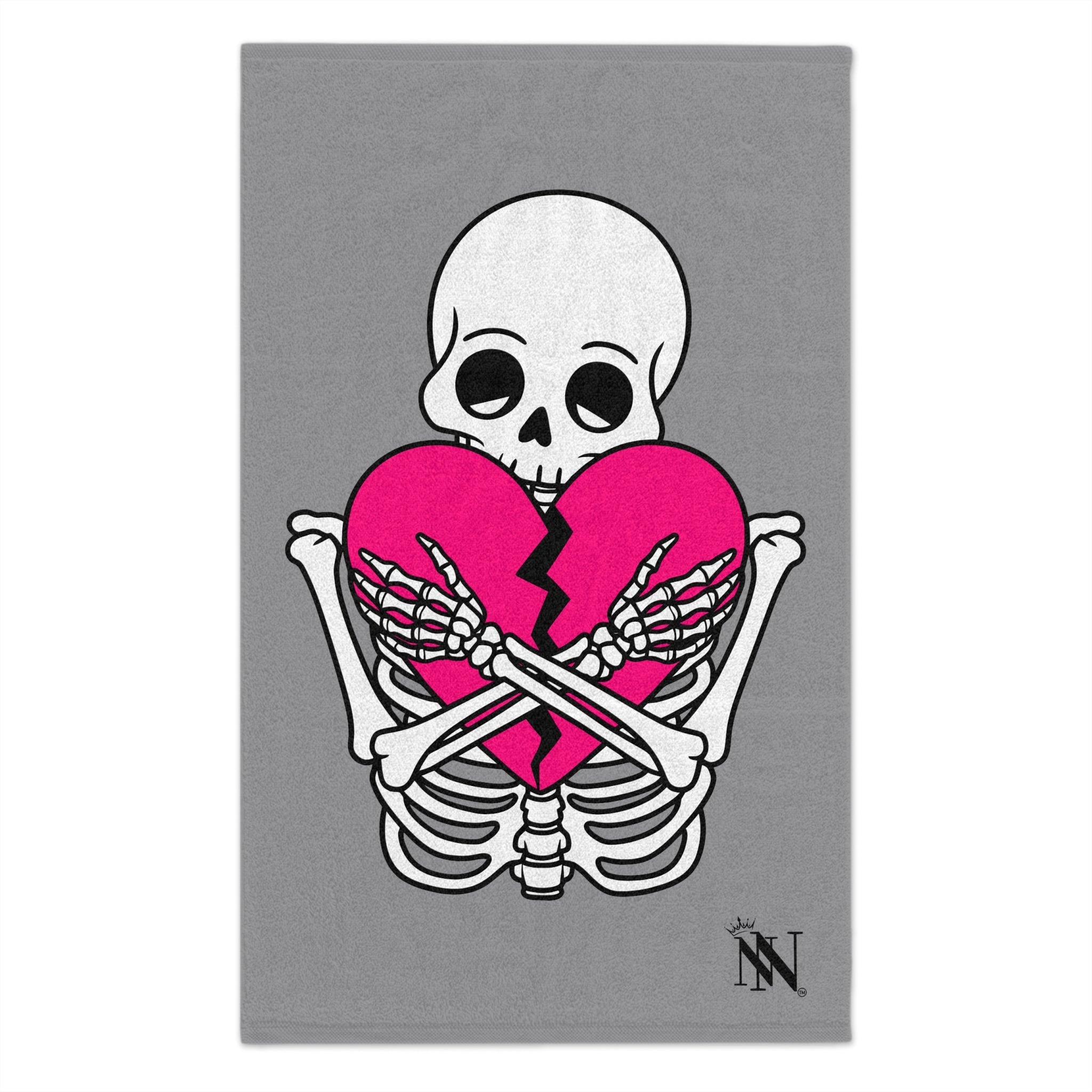 Heartbreaker Love Grey | Mix & Match Soft Fun-Flirty Lovers’ Towels